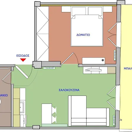 Beourguest#1 Bright Apartamento Tesalónica