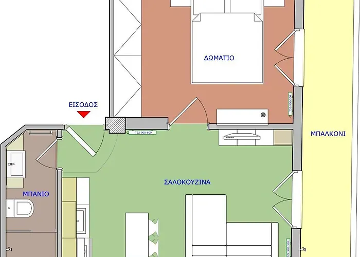 Beourguest#1 Bright 公寓 塞萨洛尼基